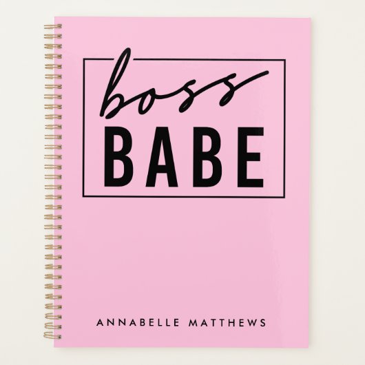 Pastel Pink Girl Boss Babe Propriétaire d'entrepri (Devant)