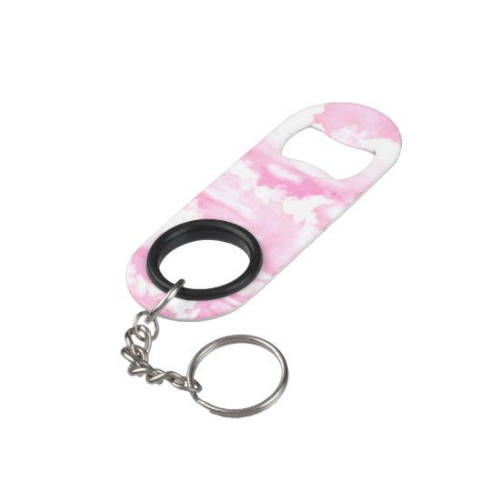 Pastel Pink Girly Clouds Decor Mini Flessenopener (Achterkant Gekanteld)