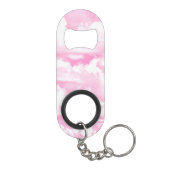 Pastel Pink Girly Clouds Decor Mini Flessenopener (Achterkant)