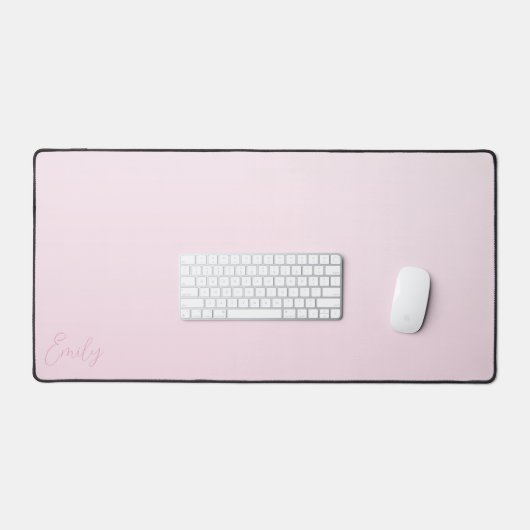 Pastel Pink Gradient Calligraphy Personalized (Clavier et souris)