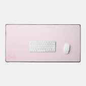 Pastel Pink Gradient Calligraphy Personalized Bureaumat (Keyboard & Muis)