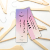 Pastel Pink Gradient Rainbow Logo Taille Prix