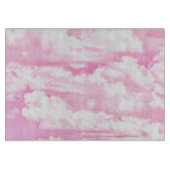 Pastel Pink Happy Clouds-decoratie Snijplank (Voorkant)