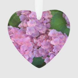 Pastel pink Hortensia hydrangea bloom Ornament