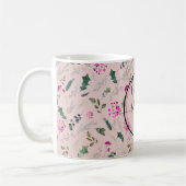 Pastel Pink Joyeux vacances Mug (Gauche)