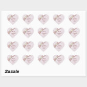Pastel Pink Lace Pearl Sticker de la Saint-Valenti (Feuille)
