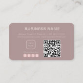 Pastel Pink Lashes Salon QR Code Carte de fidélité (Dos)