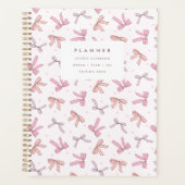 Pastel Pink & Lilac Bow Coquette Planner (Devant)