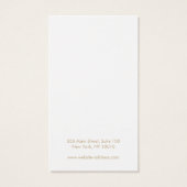 Pastel Pink Or moderne longue oreille Carte d'affi (Dos)