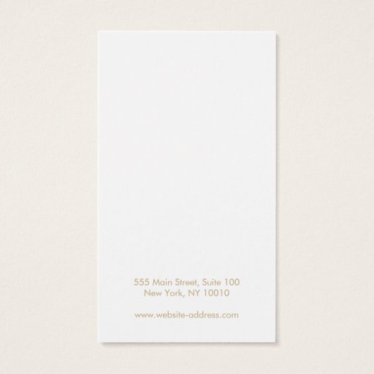 Pastel Pink Or moderne longue oreille Carte d'affi (Dos)