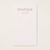 Pastel Pink Or moderne longue oreille Carte d'affi (Devant)