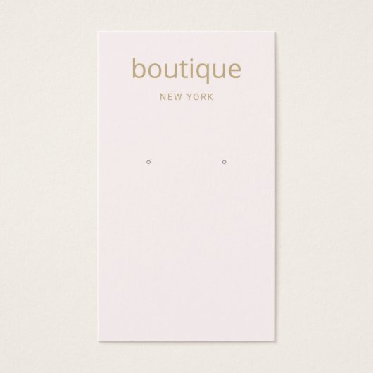 Pastel Pink Or moderne longue oreille Carte d'affi (Devant)