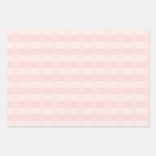 Pastel Pink Paars Blue Gingham Pset Pattern Inpakpapier Vel (Voorkant)