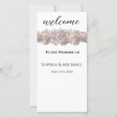 Pastel Pink Peony-Mariage - Programme de mariage d (Devant)