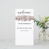 Pastel Pink Peony-Mariage - Programme de mariage d (Debout devant)