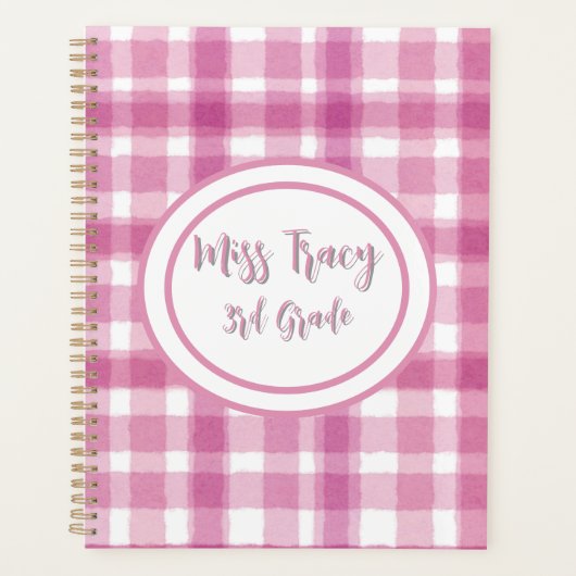 Pastel Pink Plaid Custom  (Devant)
