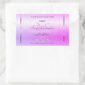 Pastel Pink Purple Produit Étiquette Monogramme et (Sac)