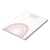 Pastel Pink Rainbow Boho Notitieblok (Gedraaid)