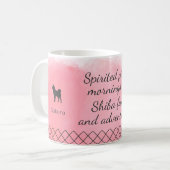 Pastel Pink Shiba Inu Mug – Custom Photo & Name (Devant gauche)