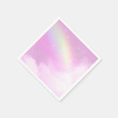 Pastel Pink Sky met gele regenboog Servet (Hoek)