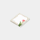 Pastel Pink Spring Tulip Floral Foto Post-it® Notes (Schuin)