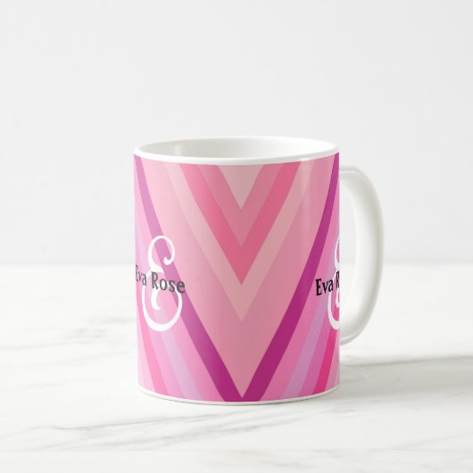 Pastel Pink Stripe Mug (Devant droit)
