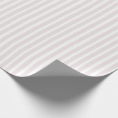 Pastel Pink Stripped  Cadeaupapier (Hoek)