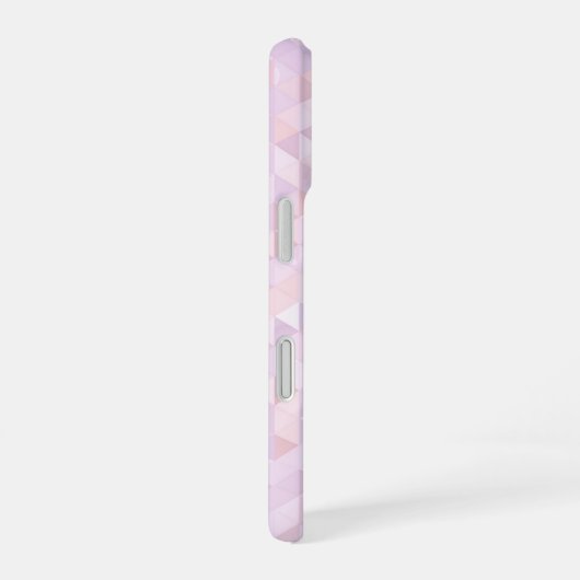 Pastel Pink Triangle Pattern iPhone 16 Hoesje (Rechterkant)