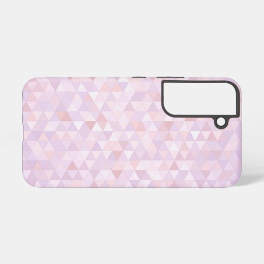 Pastel Pink Triangle Pattern Samsung Galaxy Hoesje (Achterkant horizontaal)
