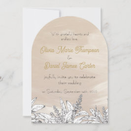Pastel Pink Wedding Invitation Kaart