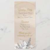 Pastel Pink Wedding Programma (Achterkant)