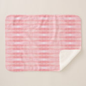 Pastel Pinks op wit Sherpa Deken (Voorkant (horizontaal))