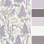 Pastel Pioen Lavendel Lila Schort