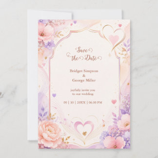 Pastel Pioen Liefdeslied Huwelijksromantiek Kaart
