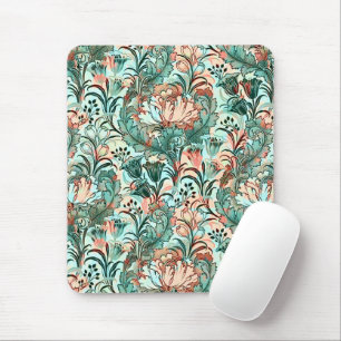 Pastel Pioen Tulpen Crocus William Morris Patroon Muismat