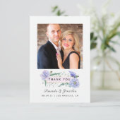 Pastel Pioenrozen Bloemenbruiloft Bedankkaart (Staand voorkant)