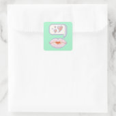 Pastel Pixel Lèvres Kissy - Sticker d'hiver (Sac)
