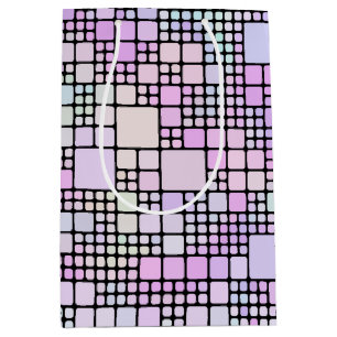 pastel pixel stukjes : medium cadeauzakje