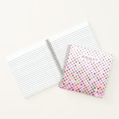 Pastel Pixels Cool Geometric Pattern Gepersonalise Notitieboek (Binnen)