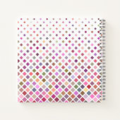 Pastel Pixels Cool Geometric Pattern Gepersonalise Notitieboek (Achterkant)