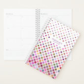 Pastel Pixels Cool Geometric Pattern Gepersonalise Planner (Display)