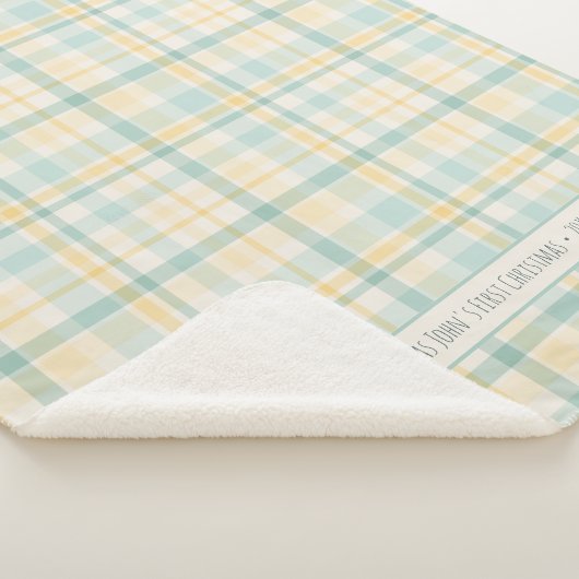 Pastel Plaid Baby's First Christmas (3/4)