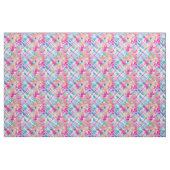 Pastel Plaid Blossoms Stof (Fat Quarter)