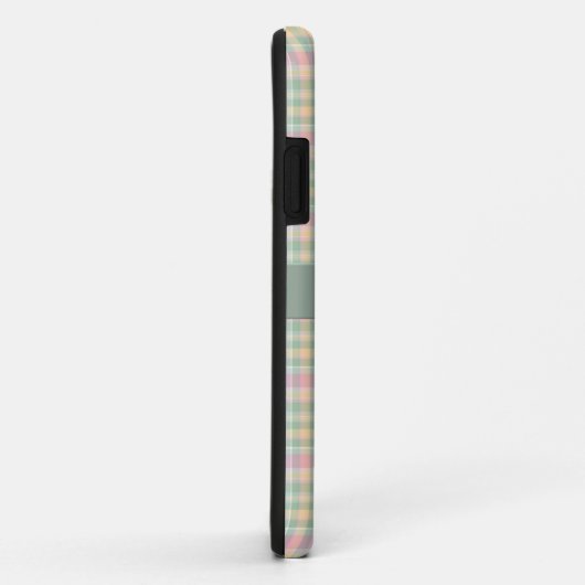 Pastel Plaid Monogram iPhone 5 Coque (Dos/Droite)