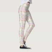 Pastel Plaid Paas Konijn Patroon (2) Leggings (Rechts)