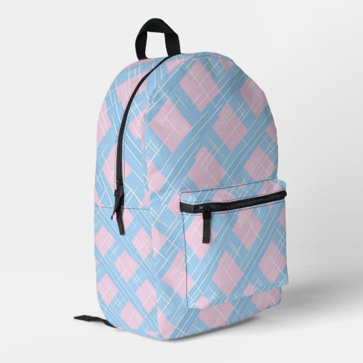Pastel Plaid rugzak (Achterkant Hoek Links)