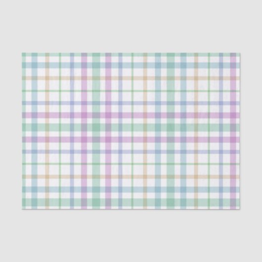 Pastel Plaid  Tissuepapier (Voorkant)