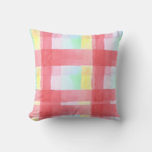 Pastel Plaid Watercolor Worpillow Kussen
