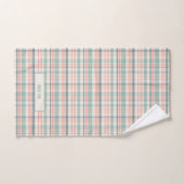 Pastel Plaid with name (Serviette à main)