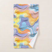 Pastel Plastic Fluid Abstract Bad Handdoek (Handdoek)